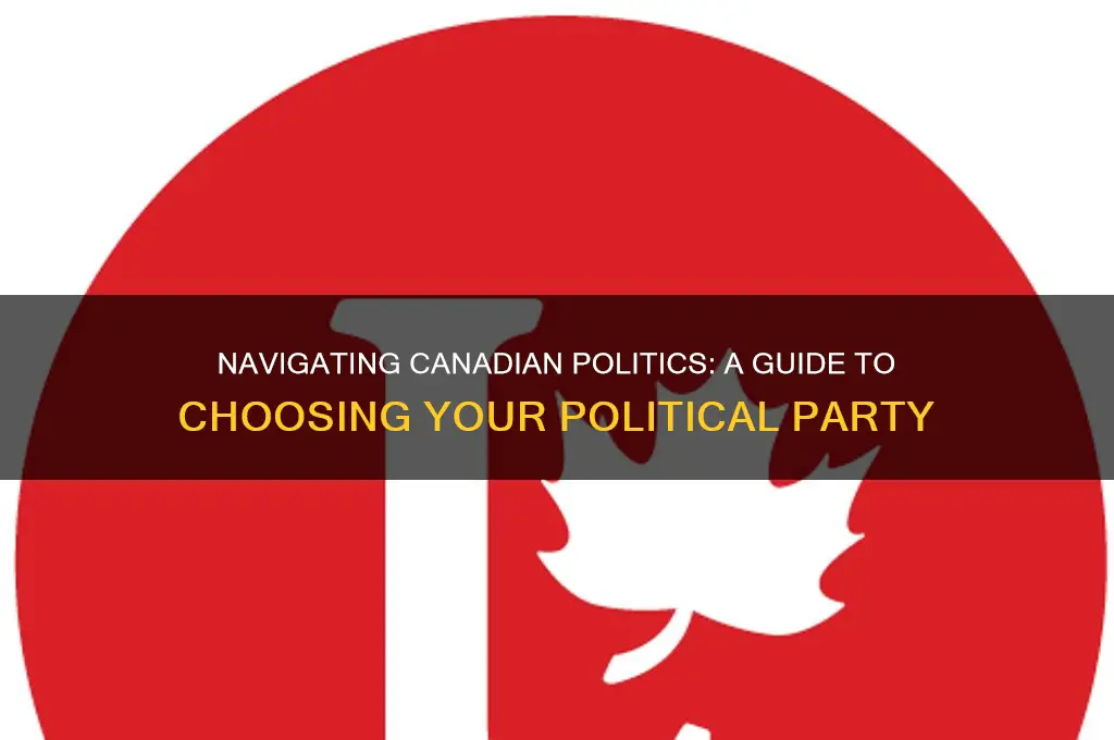how to choose a political party canada