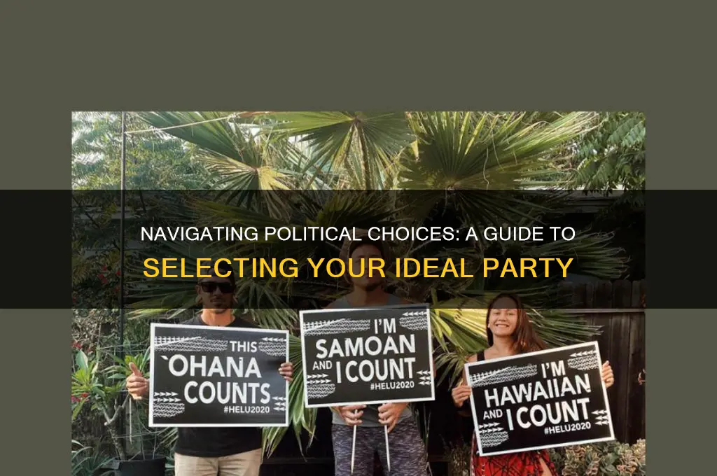 how to choose my political party