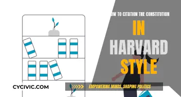 Citing the Constitution: Harvard Style Guide