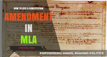 Citing Constitution Amendments: MLA Style Guide