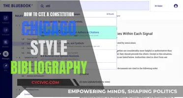 Citing a Constitution: Chicago Style Bibliography Guide