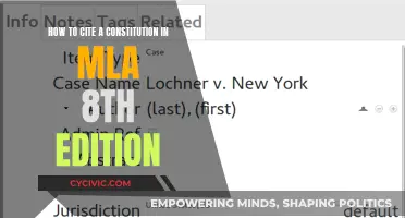 Citing a Constitution: MLA 8th Edition Style Guide