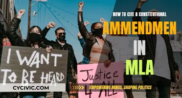 Citing a Constitutional Amendment: MLA Style Guide