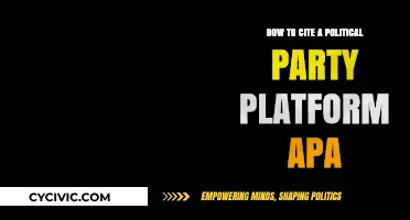 Citing Political Party Platforms in APA Style: A Comprehensive Guide