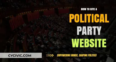 Citing Political Party Websites: A Comprehensive Guide for Researchers