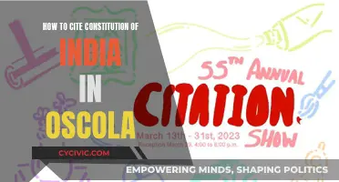 Citing India's Constitution: OSCOLA Style Guide
