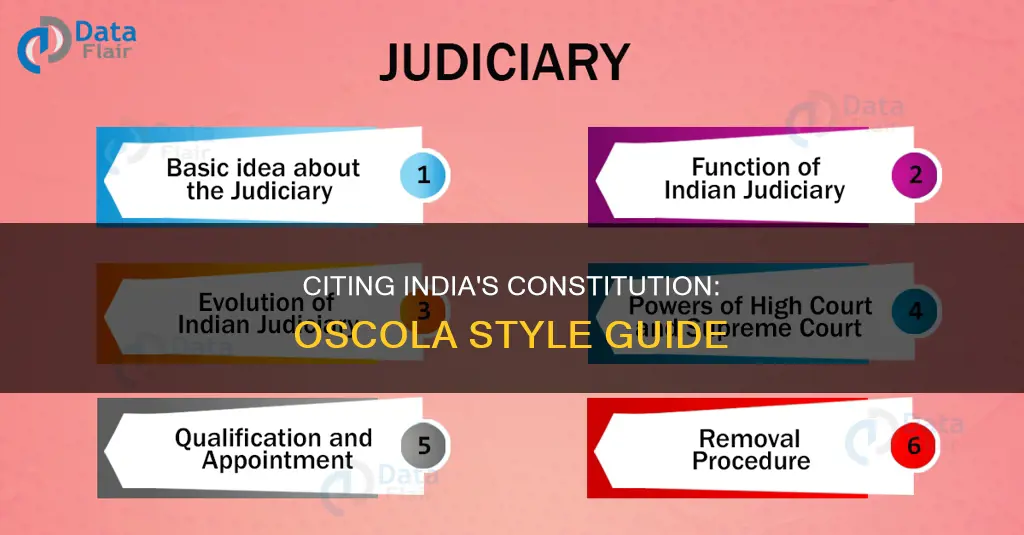 how to cite constitution of india in oscola