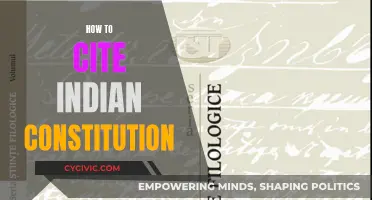 Citing the Indian Constitution: A Quick Guide