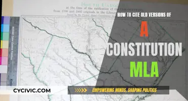 Citing Constitutions: MLA Style for Older Versions