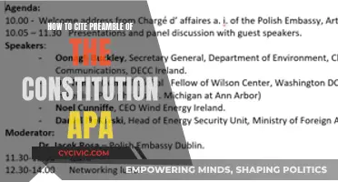 Citing the Constitution's Preamble in APA Style