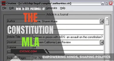 Citing the Constitution Preamble in MLA Style