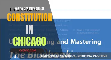 Citing the South African Constitution in Chicago Style