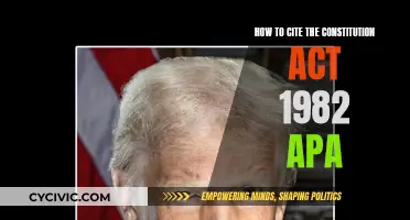 Citing the Constitution Act 1982: APA Style Guide