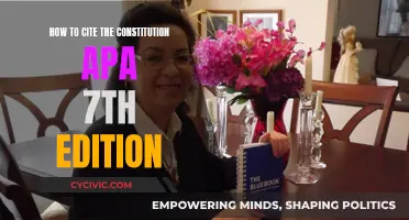 Citing the Constitution: APA 7th Edition Style