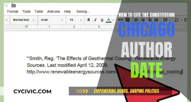 Citing the Constitution: Chicago Style Guide