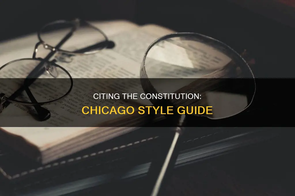 how to cite the constitution chicago author date