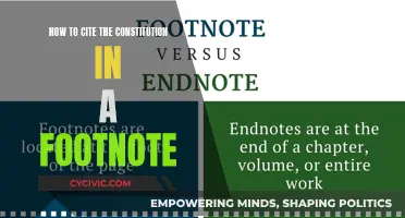 Citing the Constitution: Footnote Format