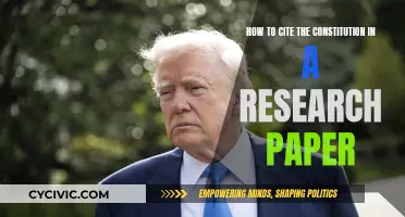 Citing the Constitution: A Guide for Research Papers