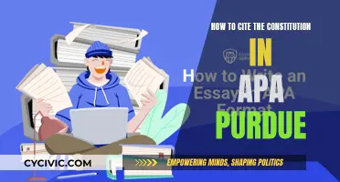 Citing the US Constitution: APA Purdue Style