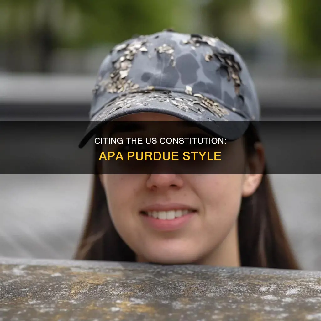 how to cite the constitution in apa purdue