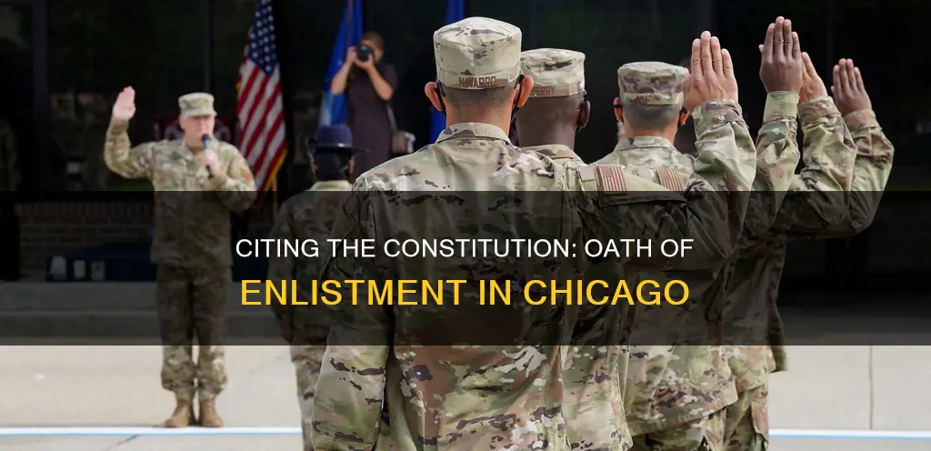 how to cite the constitution oath of enlistmentchicago