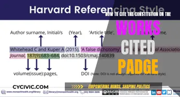 Citing the Constitution: Works Cited Page