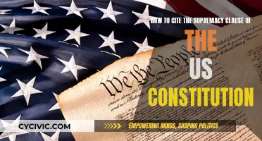 Citing the US Constitution: Understanding the Supremacy Clause