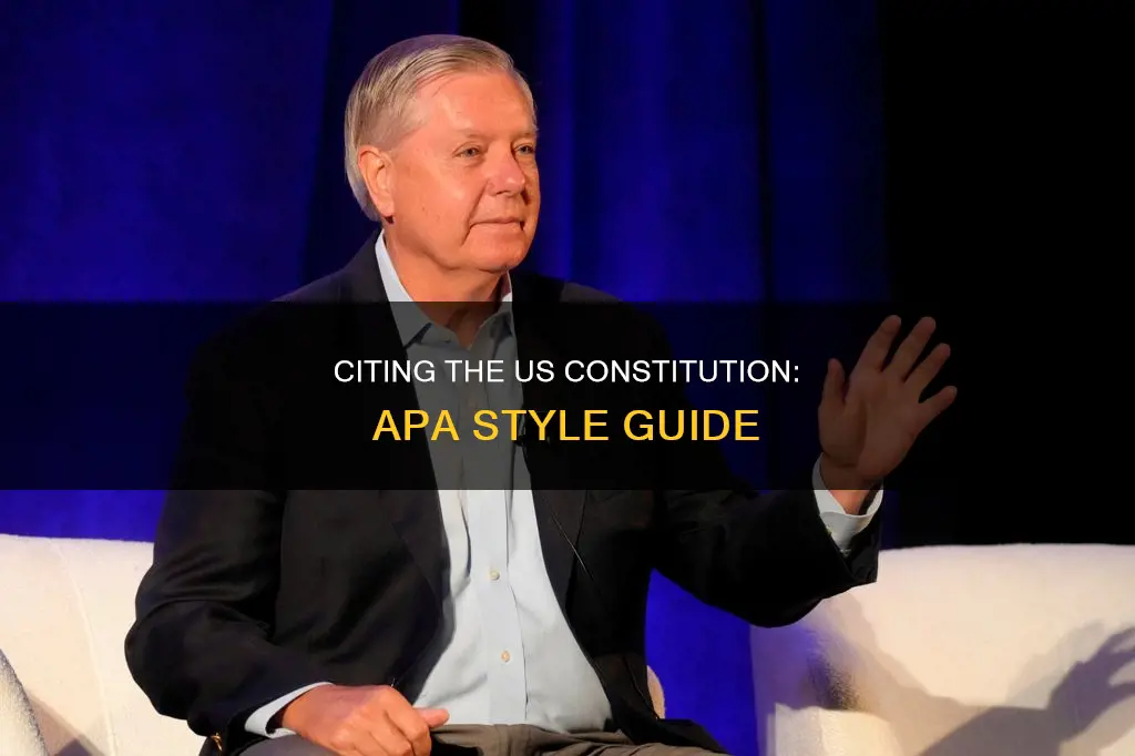 how to cite the us constitution in apa