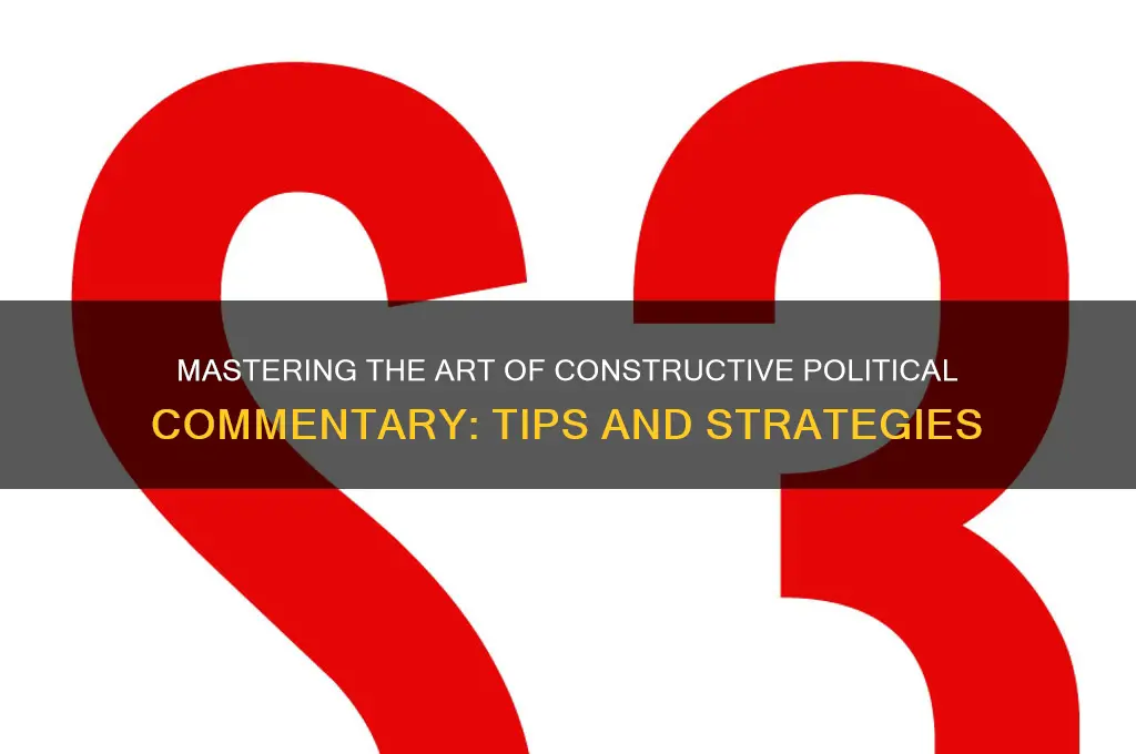 how to comment on politic