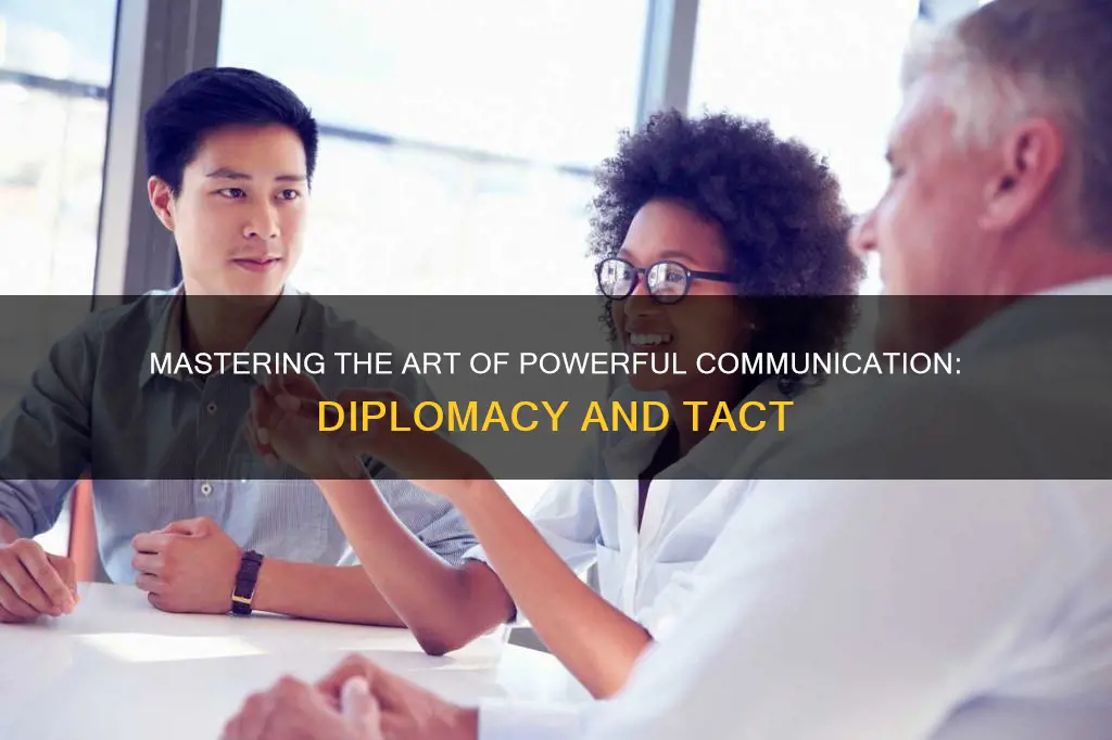 how to communicate with power diplomacy and tact