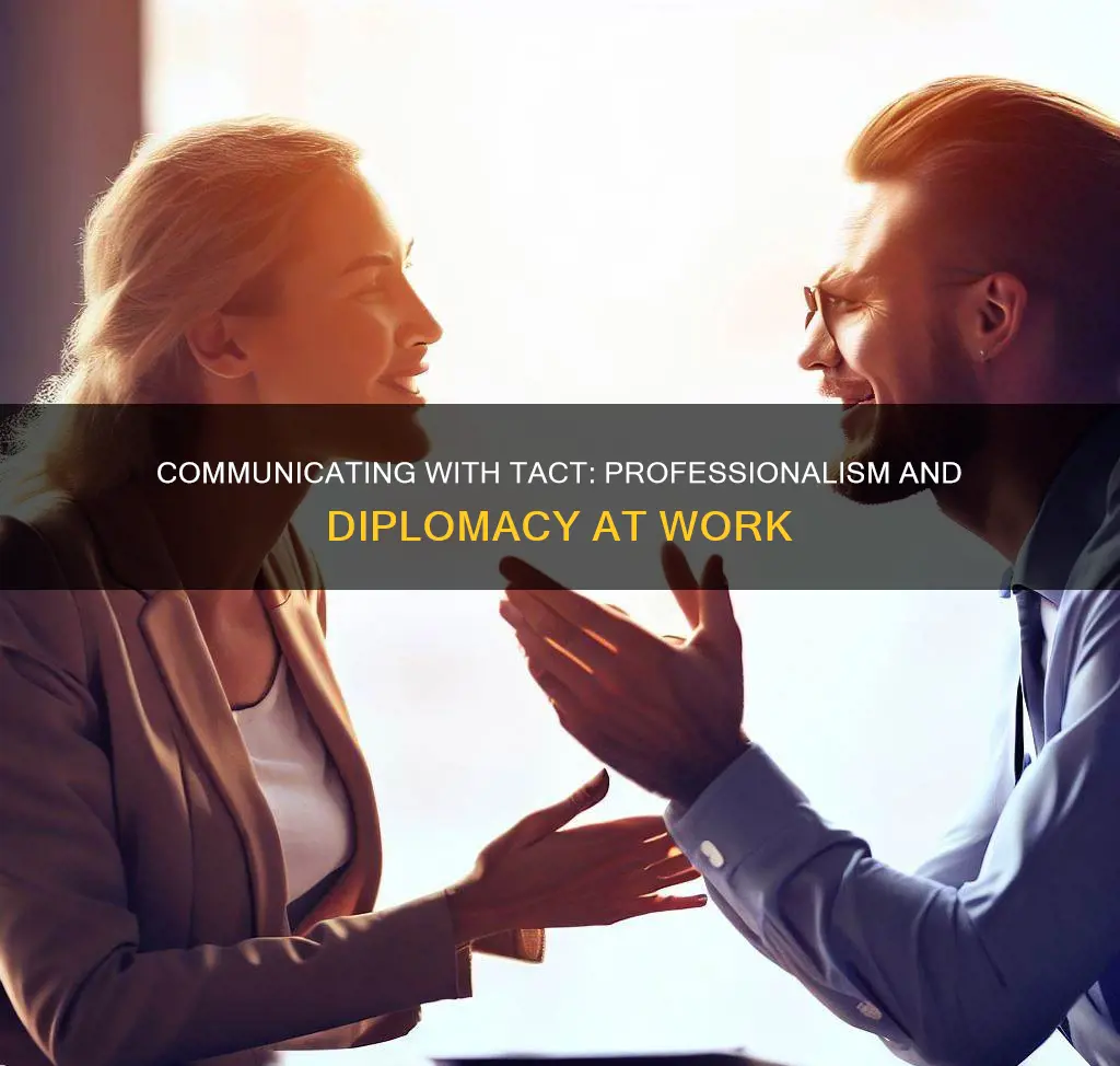 how to communicate with tact professionalism and diplomacy