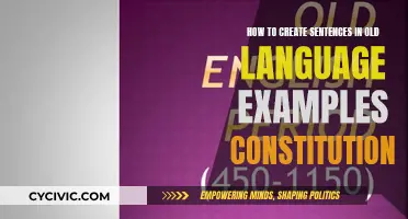 Creating Old Language Sentences: A Constitutional Guide