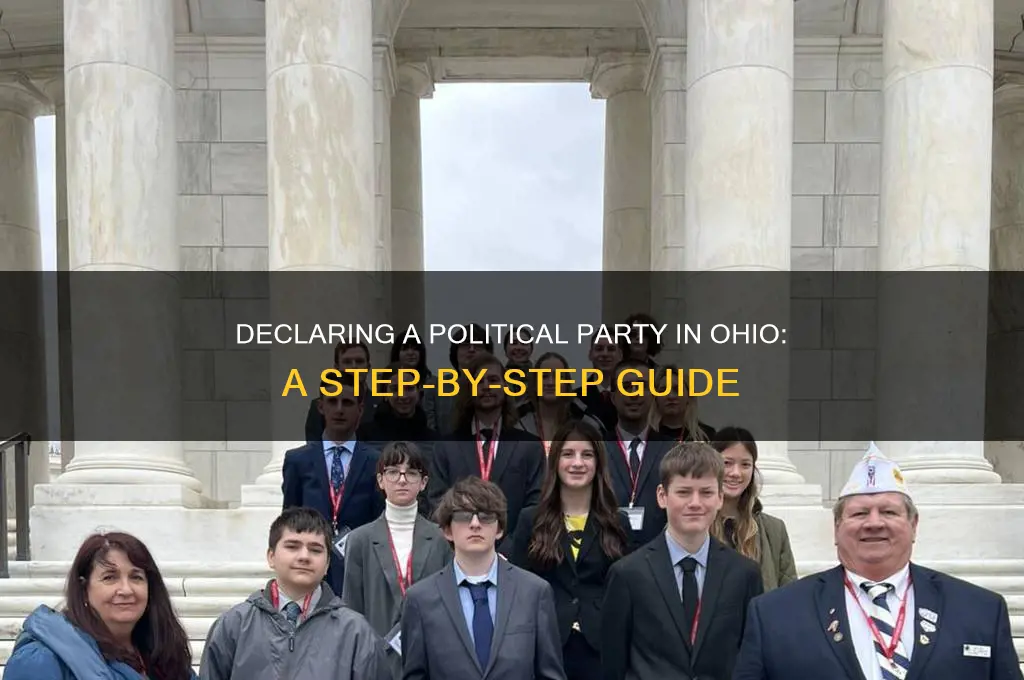 how to declare political party in ohio