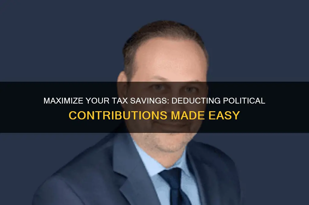 how to deduct political contributions