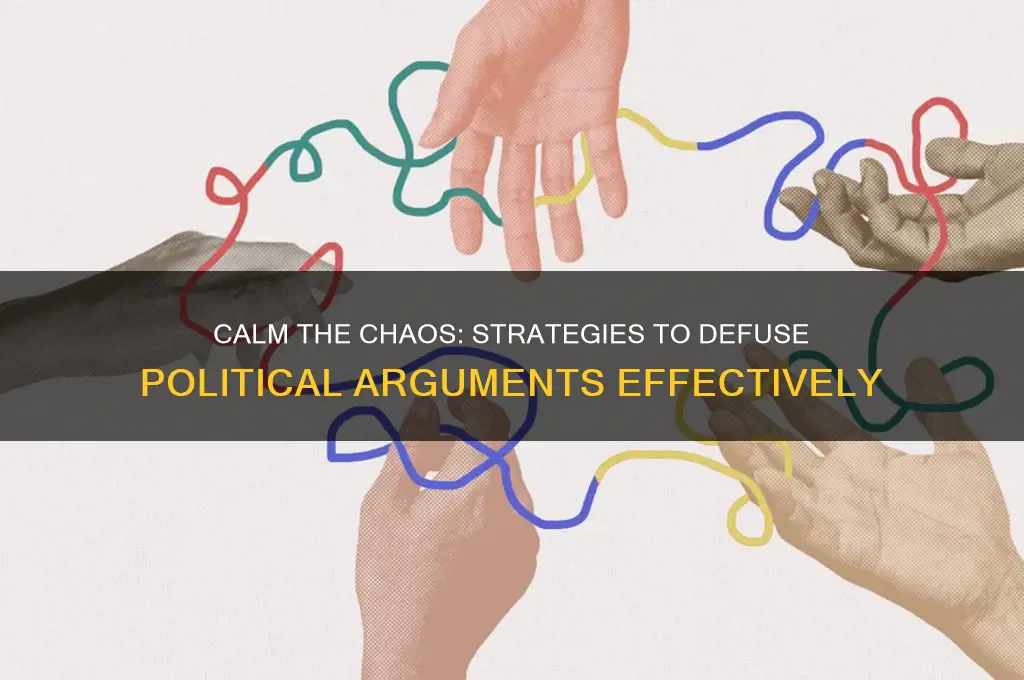how to defuse political arguments