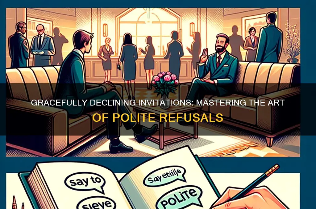 how to deny invitation politely