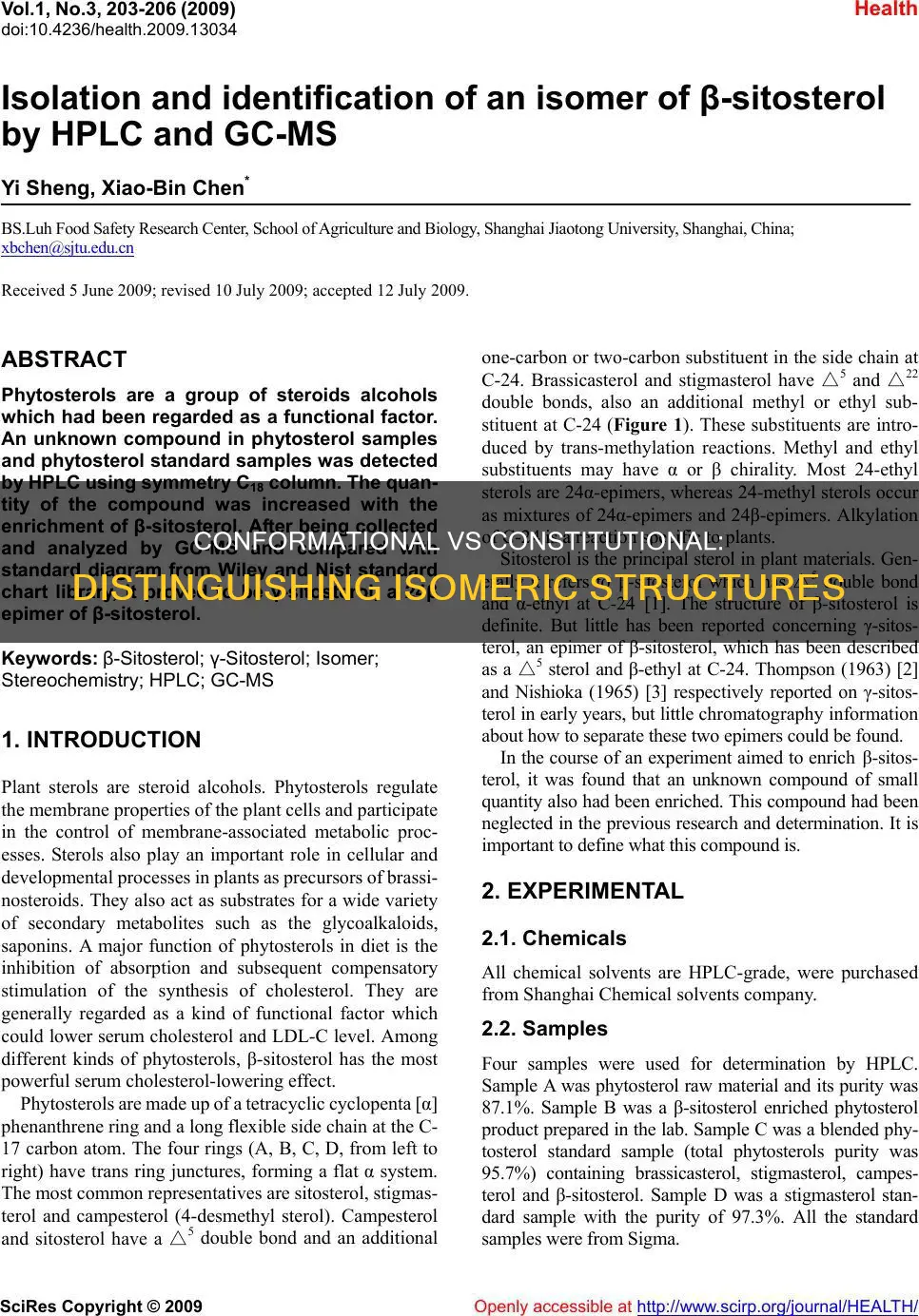 how to determine if conformational or constitutional isomers