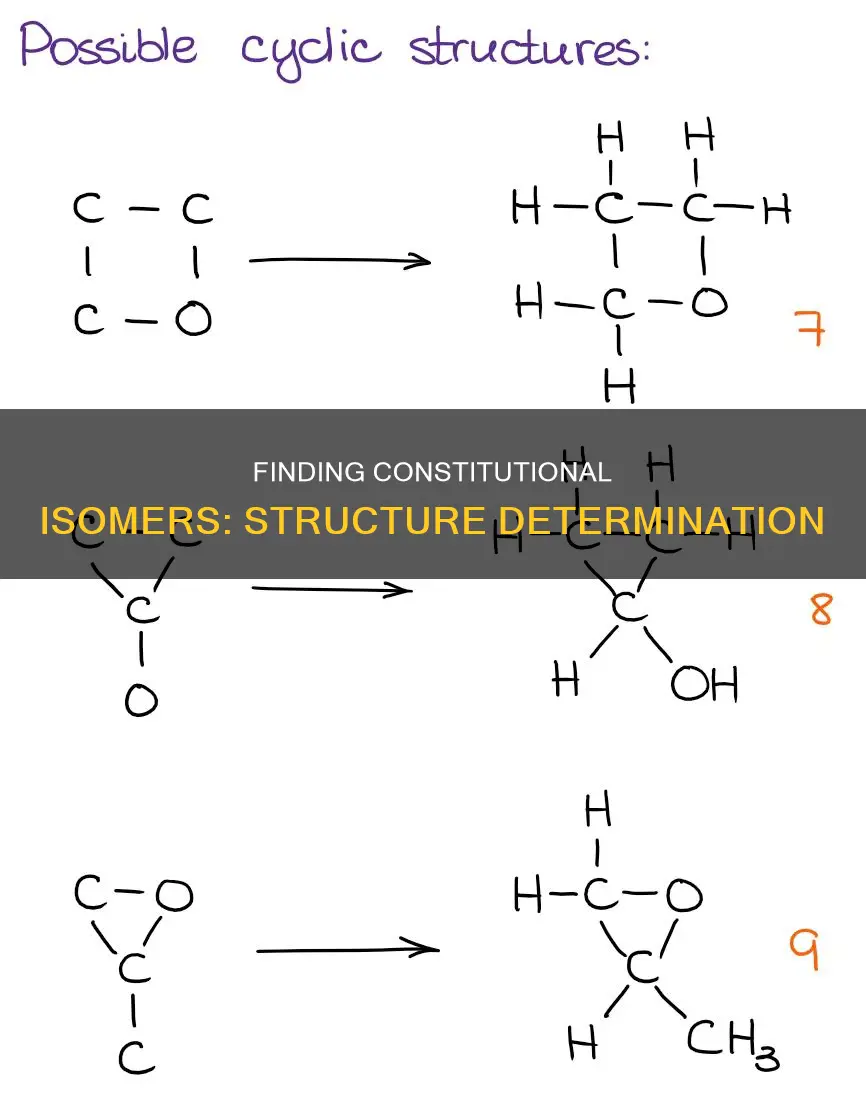 how to determine the different structures of a constitutional isomer