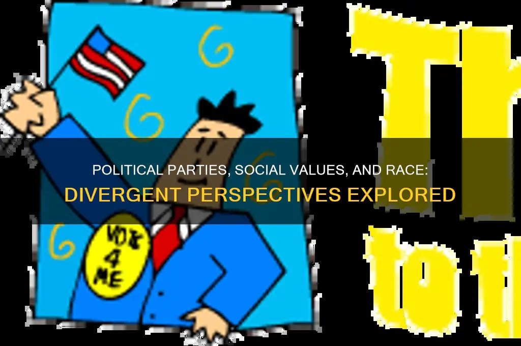 how to different political parties view social values and race