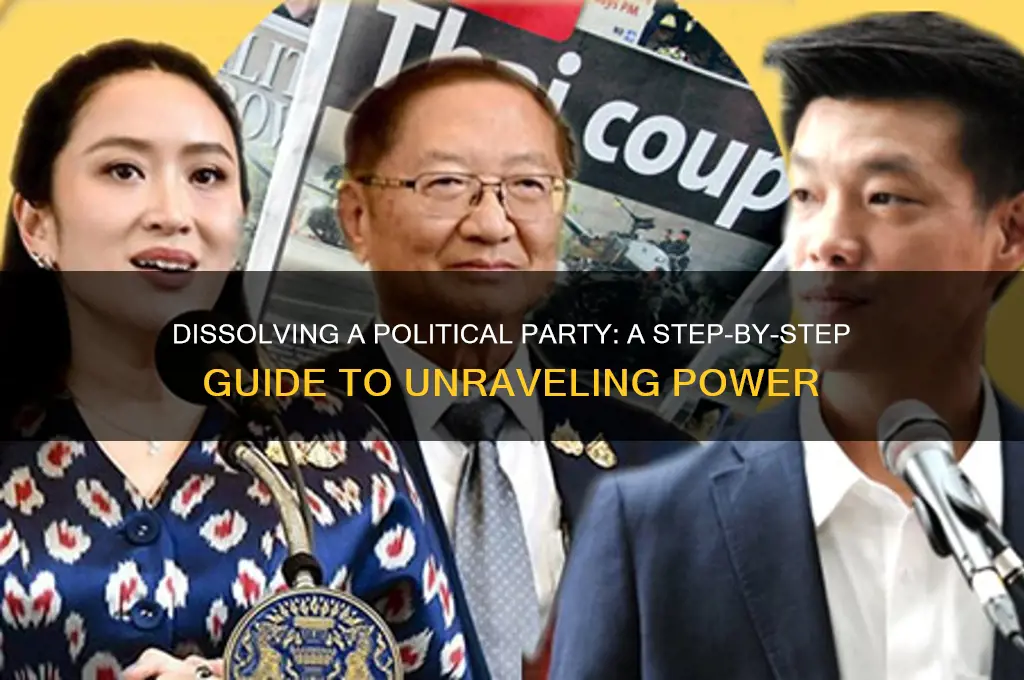 how to dissolve a political party