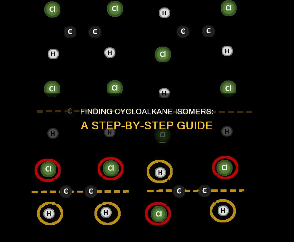 how to do constitutional isomers of a cycloalkane