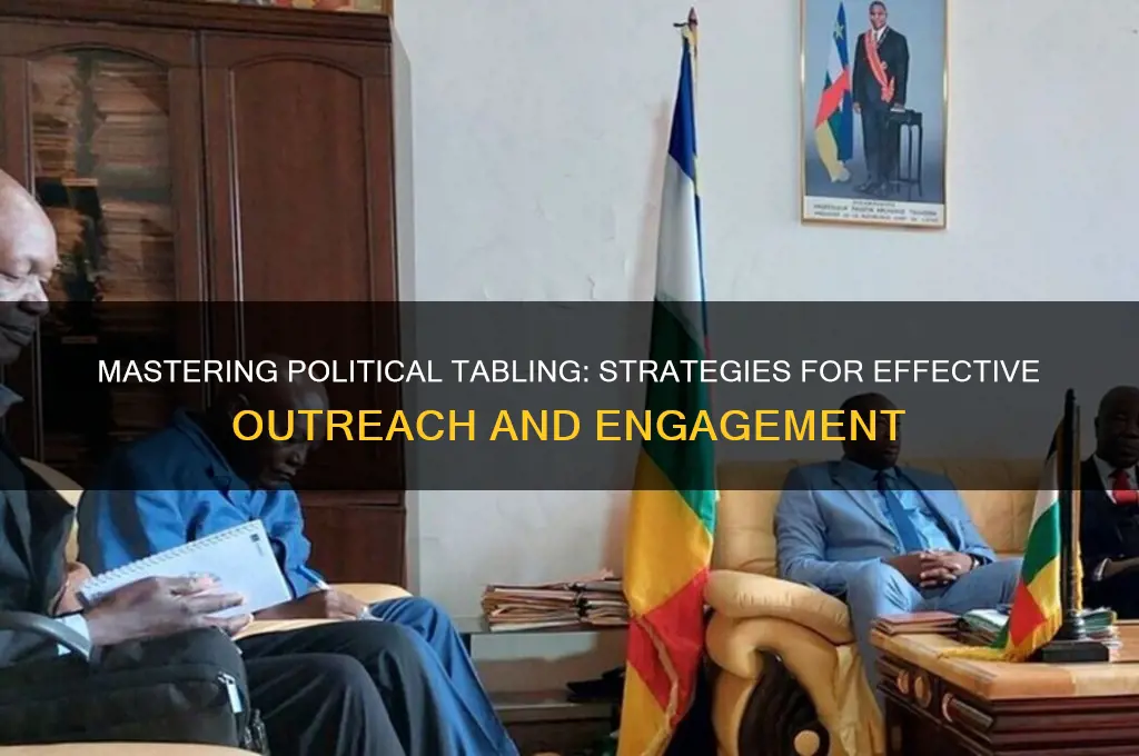 how to do political tabling