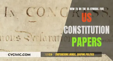 Creating the SS Symbol for Constitution Papers