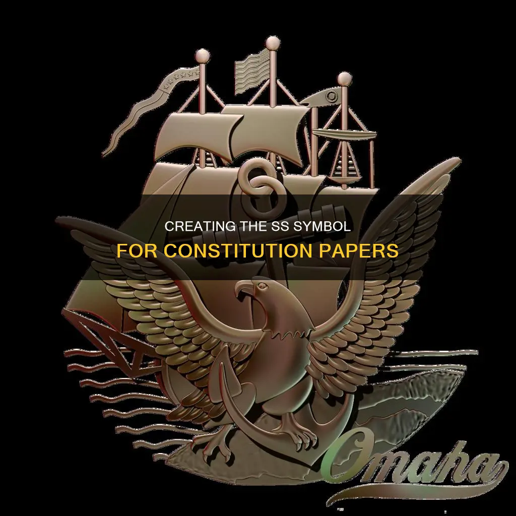 how to do the ss symbol for us constitution papers