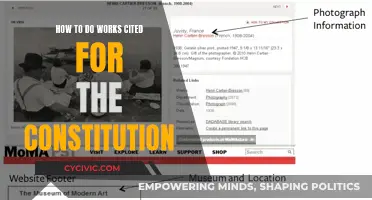 Citing the Constitution: A Simple Guide to Works Cited