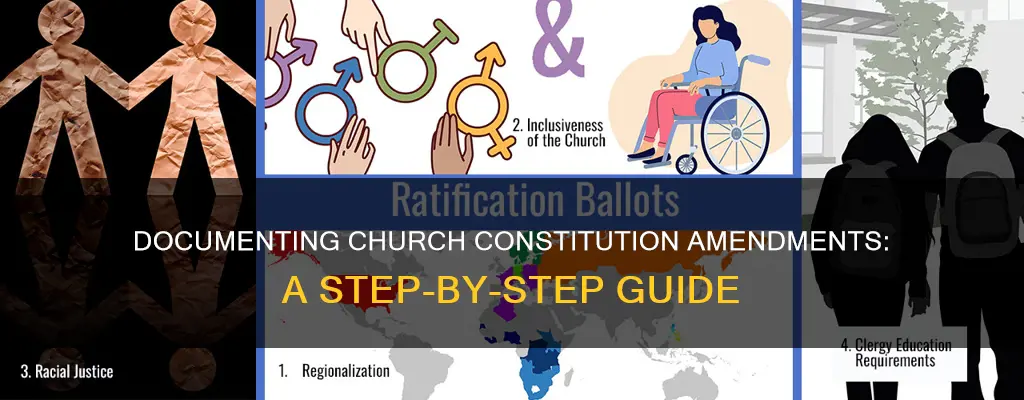how to document church constitution amendments