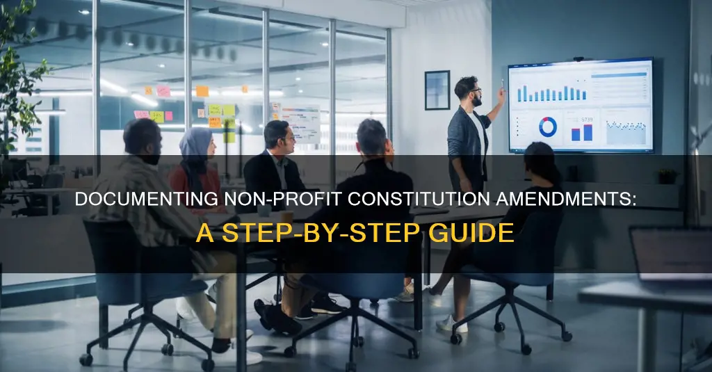 how to document non-profit constitution amendments