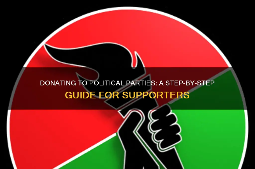 how to donate to a political party