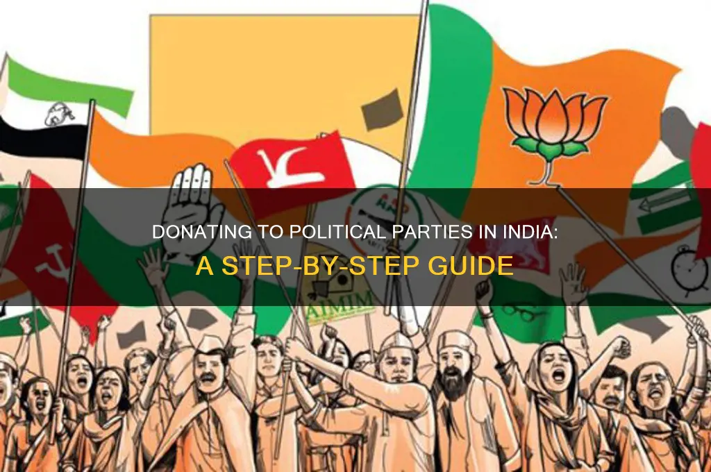 how to donate to political party in india