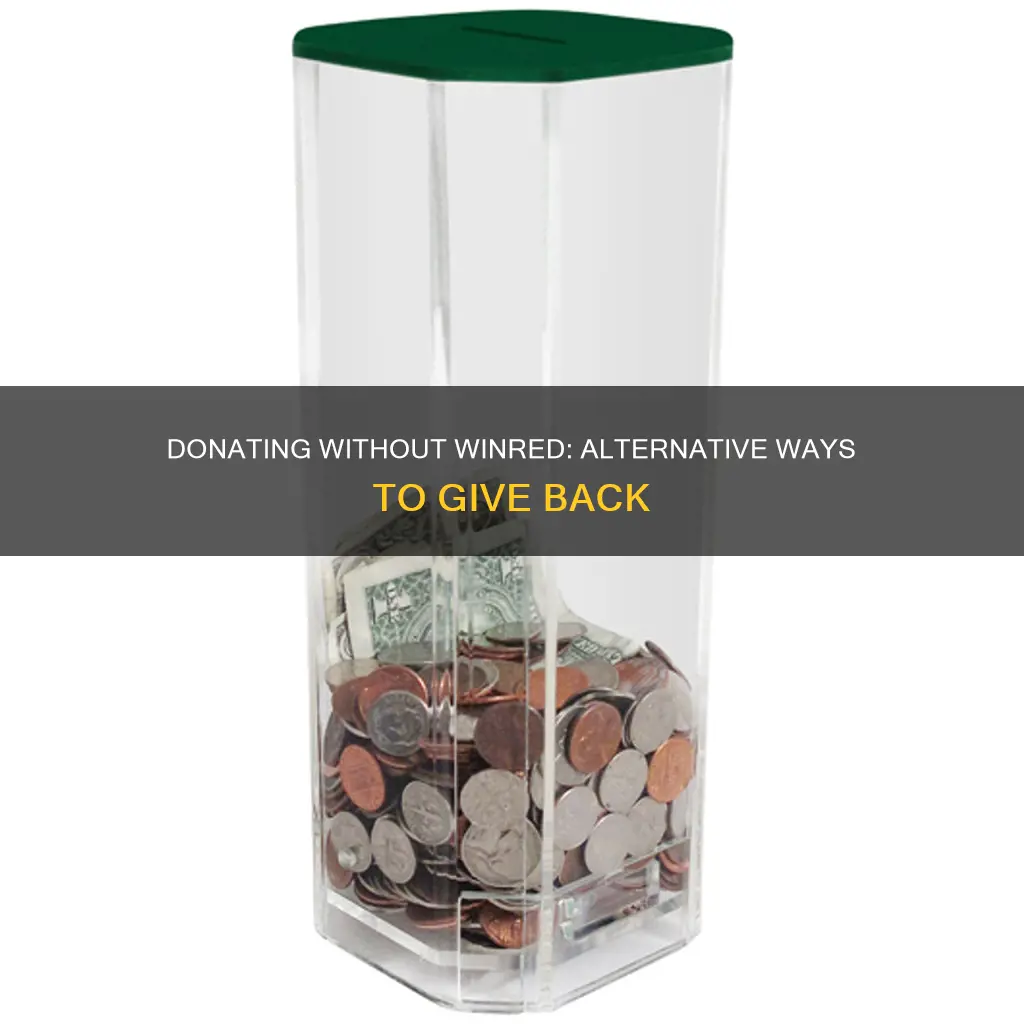 how to donate without using winred